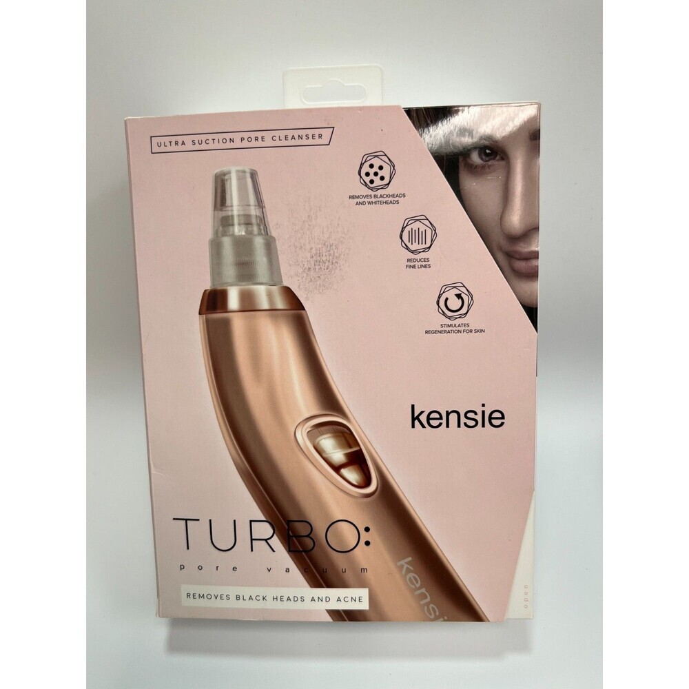 Kensie Turbo Pore Vacuum Blackhead Remover Facial Acne Cleanser Rose Gold